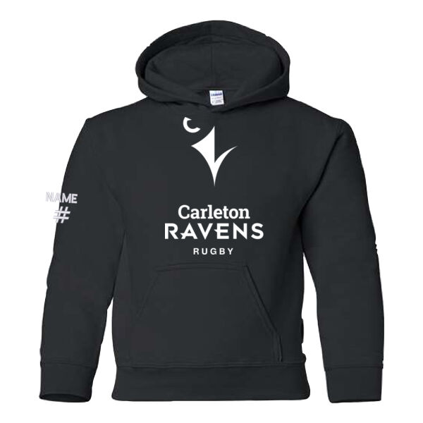Youth Gildan Rugby Twill Hoodie Thumbnail