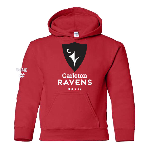 Youth Gildan Rugby Twill Hoodie Thumbnail