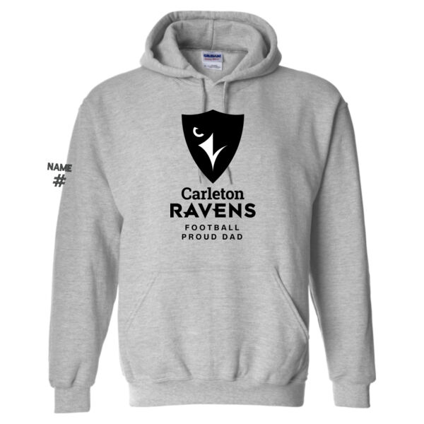 Gildan Unisex Football Proud Dad Printed Hoodie Thumbnail