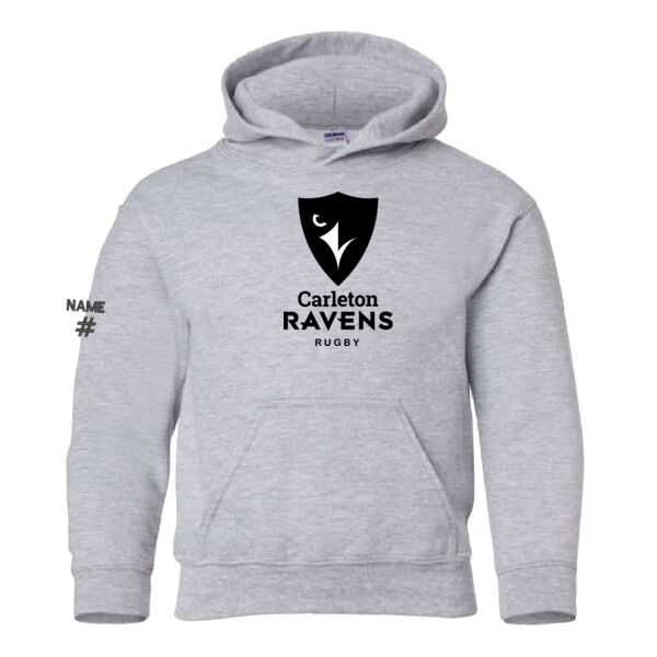 Gildan Youth Rugby Printed Hoodie Thumbnail