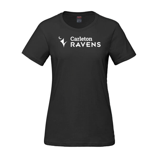 Parkour Women's Horizontal CU Shield Printed Cotton T-Shirt Thumbnail