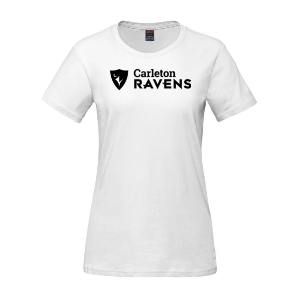 Parkour Women's Horizontal CU Shield Printed Cotton T-Shirt Thumbnail