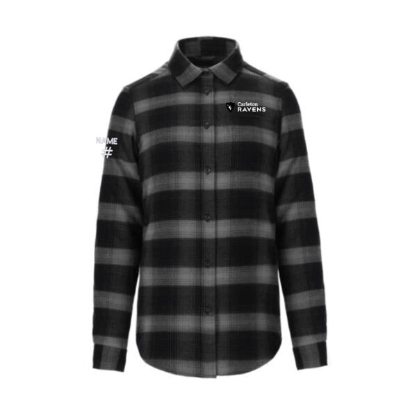 Cabin Women's Horizontal CU Shield Printed Flannel Button Up Thumbnail