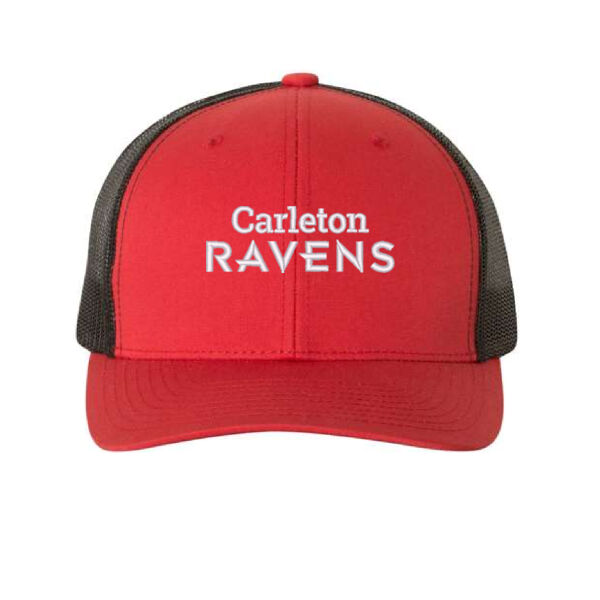 Yupoong Adult Wordmark Embroidered Trucker Cap Thumbnail