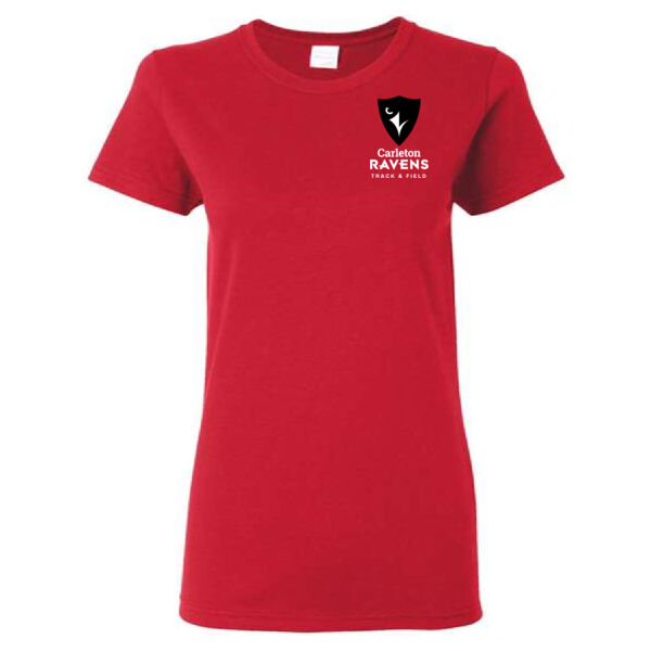 Gildan Women's Track & Field Emblem Printed T-Shirt Thumbnail