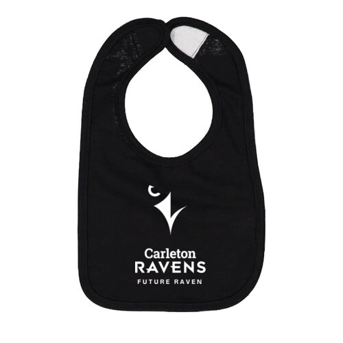 Rabbit Skins Eye & Beak Future Raven Printed Jersey Baby Bib Thumbnail